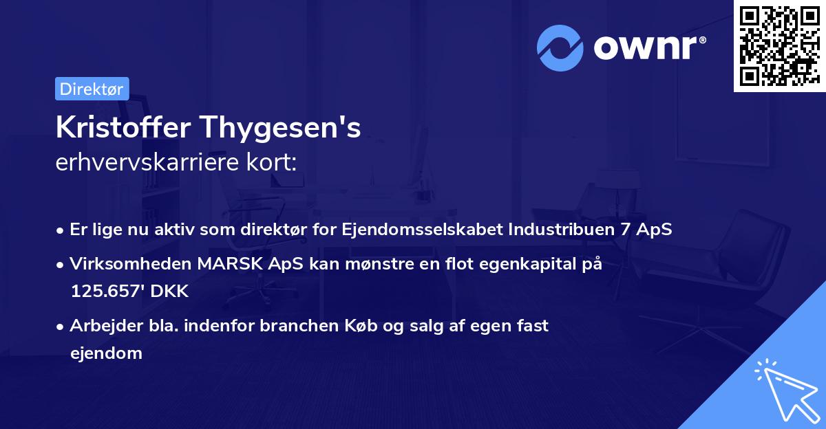 Kristoffer Thygesen's erhvervskarriere kort