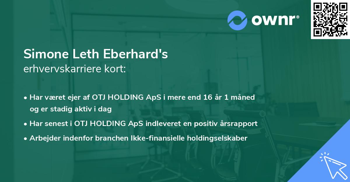 Simone Leth Eberhard's erhvervskarriere kort