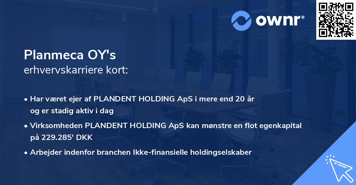 Planmeca OY's erhvervskarriere kort