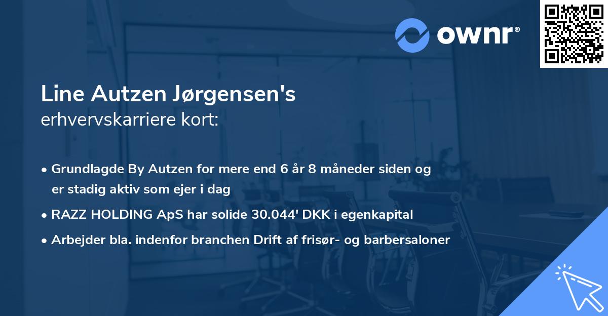 Line Autzen Jørgensen's erhvervskarriere kort