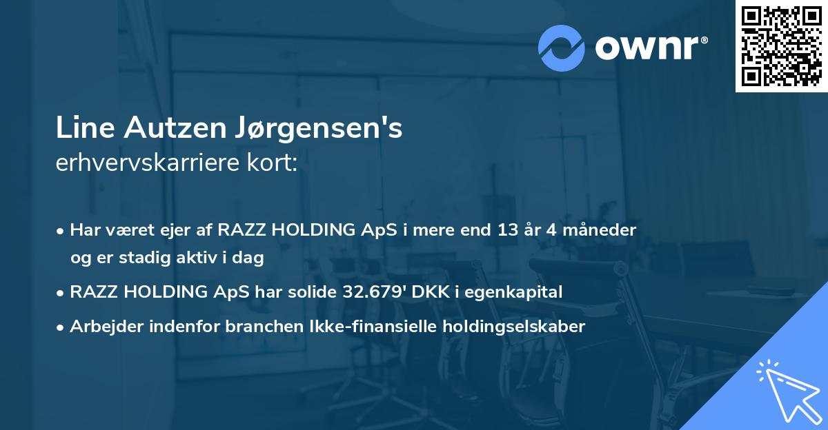 Line Autzen Jørgensen's erhvervskarriere kort