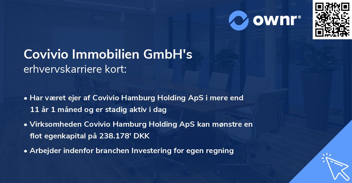 Covivio Immobilien GmbH's erhvervskarriere kort