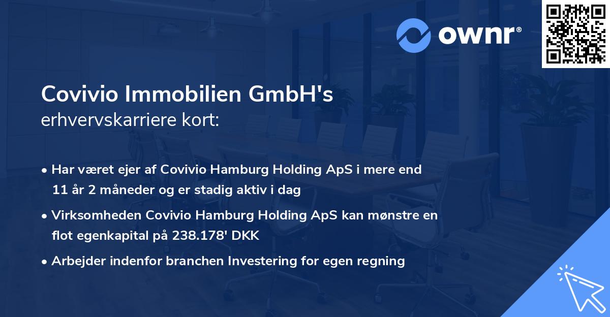 Covivio Immobilien GmbH's erhvervskarriere kort