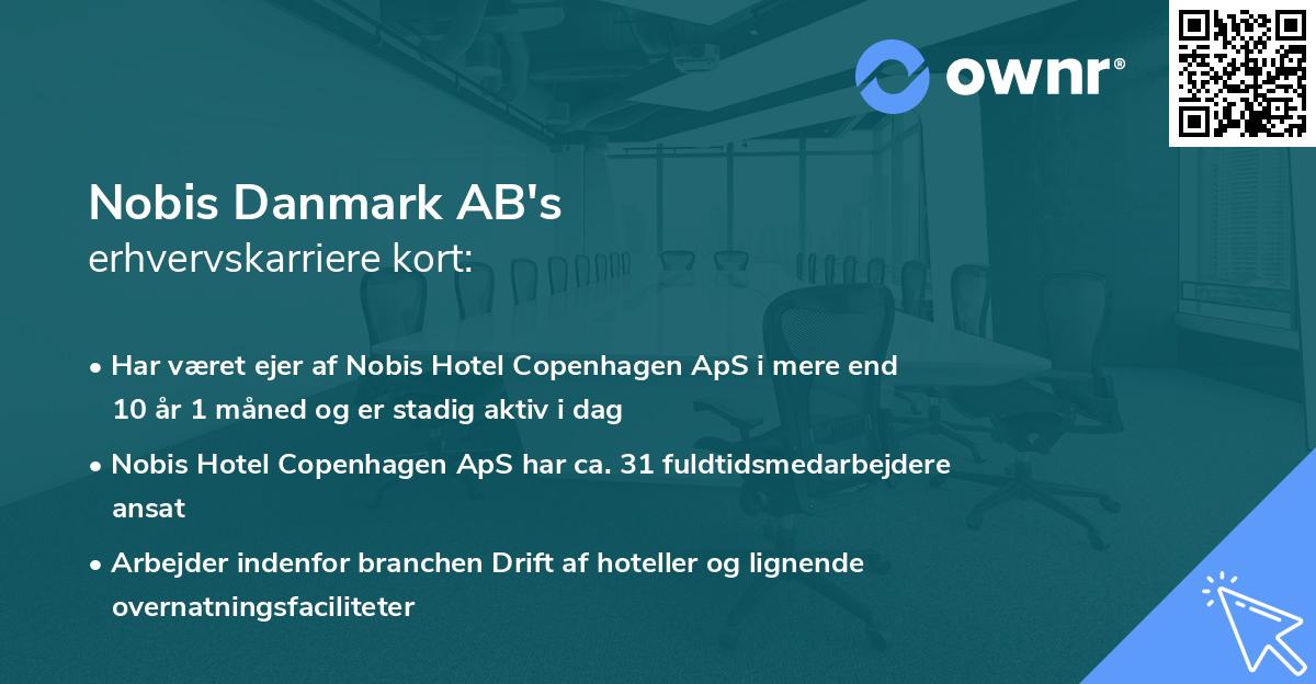 Nobis Danmark AB's erhvervskarriere kort