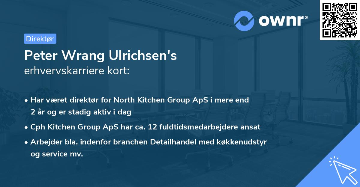 Peter Wrang Ulrichsen's erhvervskarriere kort