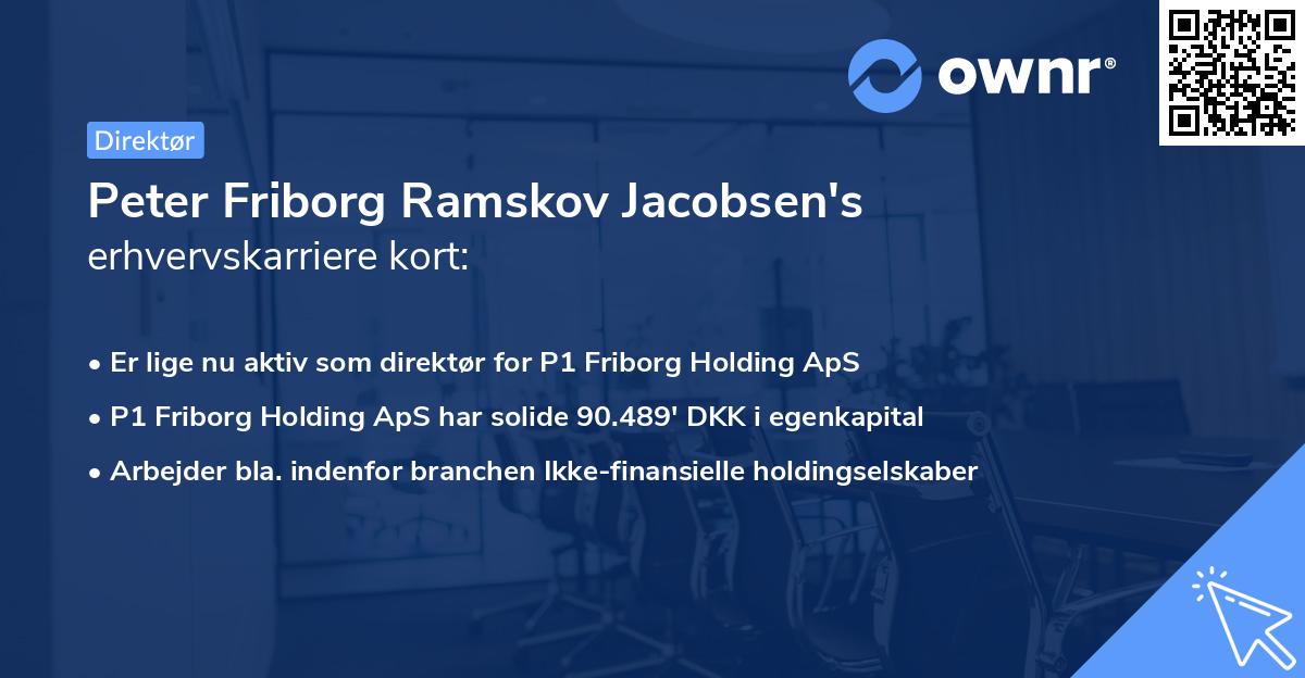 Peter Friborg Ramskov Jacobsen's erhvervskarriere kort