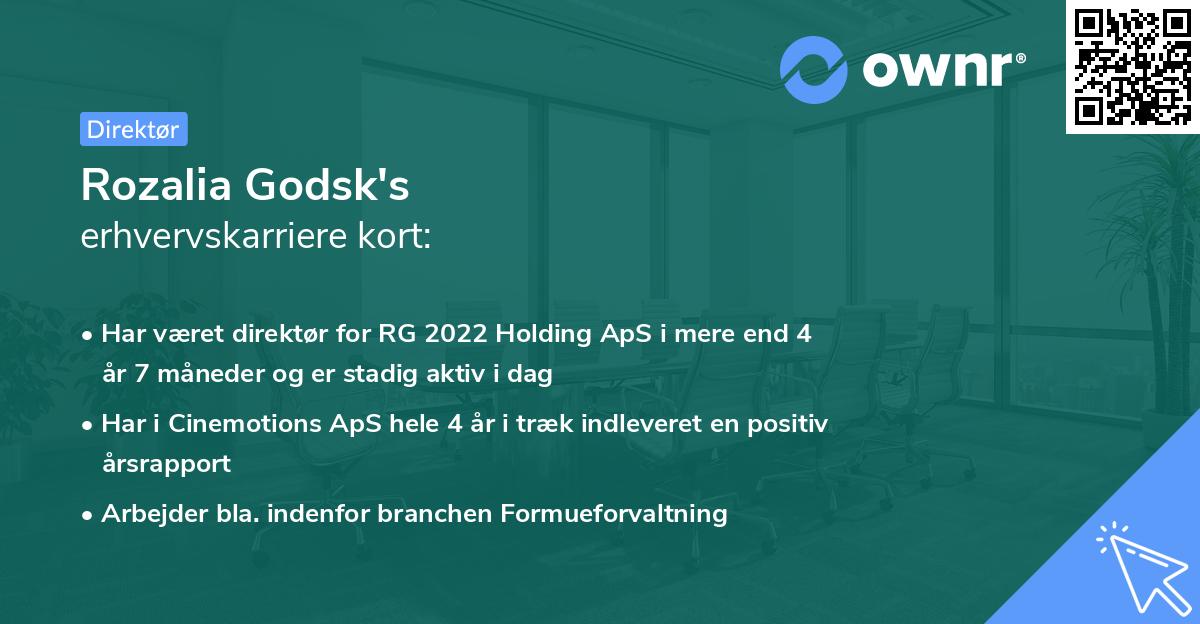 Rozalia Godsk's erhvervskarriere kort