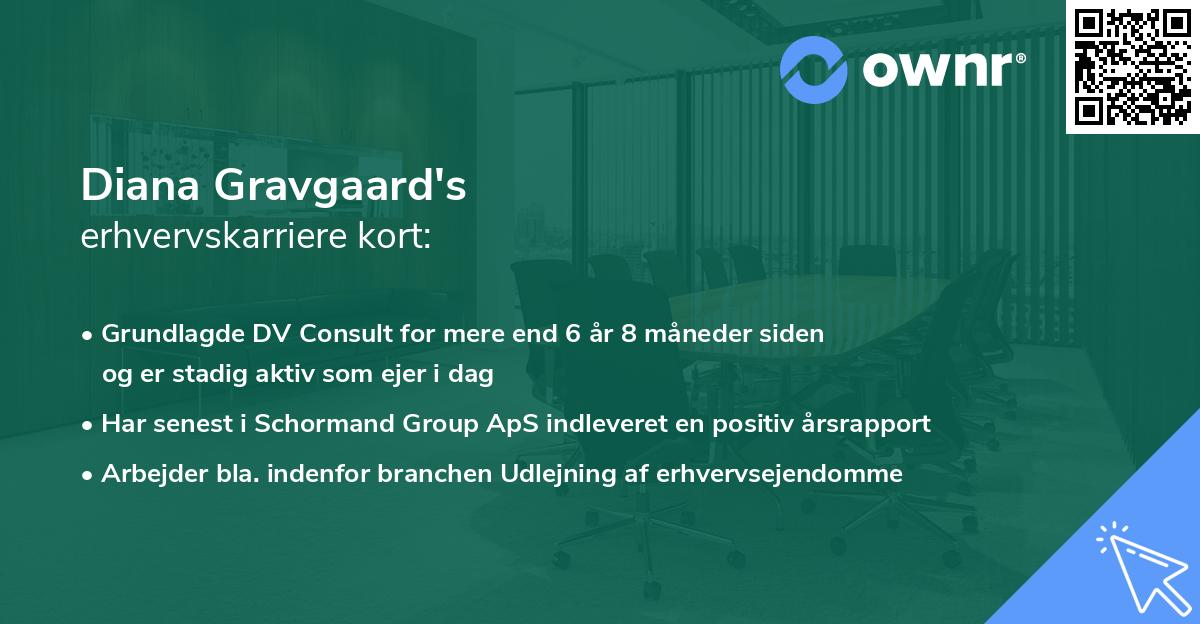 Diana Gravgaard's erhvervskarriere kort