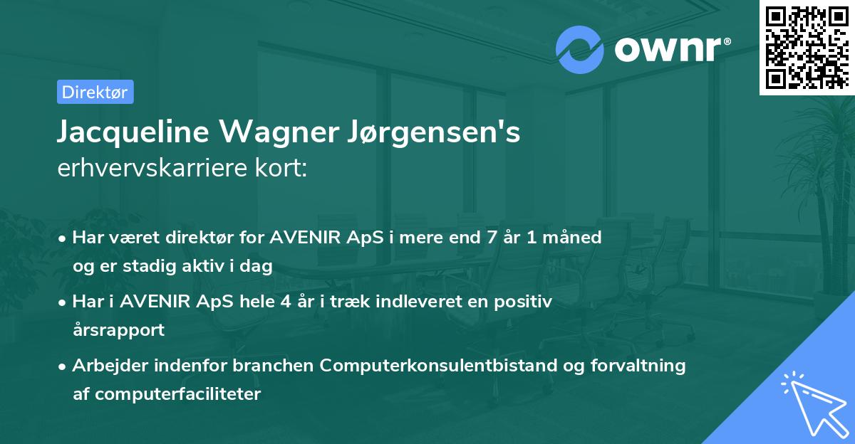 Jacqueline Wagner Jørgensen's erhvervskarriere kort