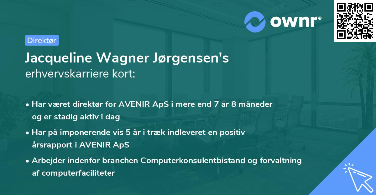 Jacqueline Wagner Jørgensen's erhvervskarriere kort