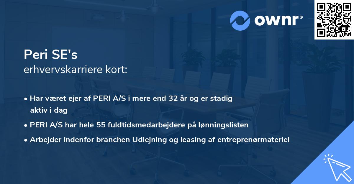 Peri SE's erhvervskarriere kort
