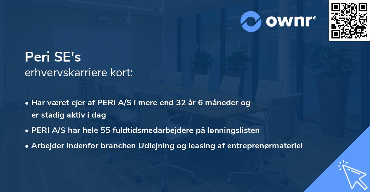 Peri SE's erhvervskarriere kort