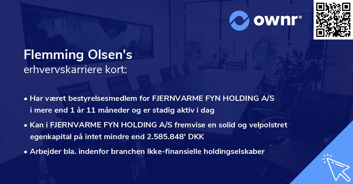 Flemming Olsen's erhvervskarriere kort