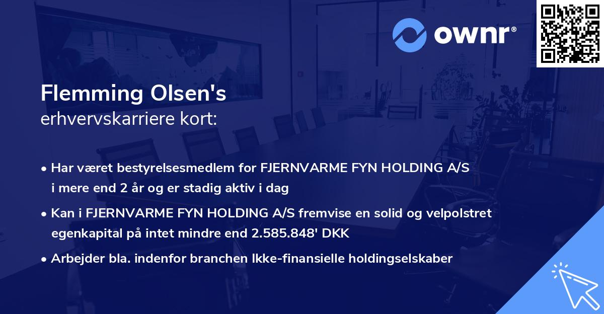 Flemming Olsen's erhvervskarriere kort