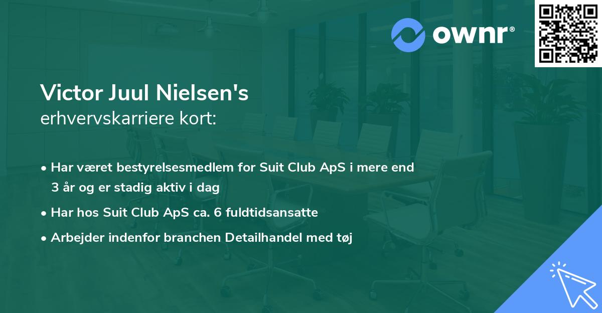 Victor Juul Nielsen's erhvervskarriere kort
