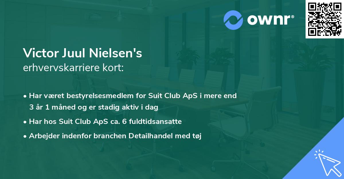 Victor Juul Nielsen's erhvervskarriere kort