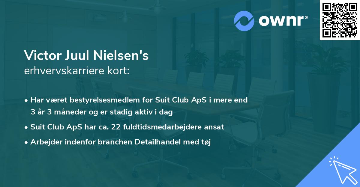 Victor Juul Nielsen's erhvervskarriere kort