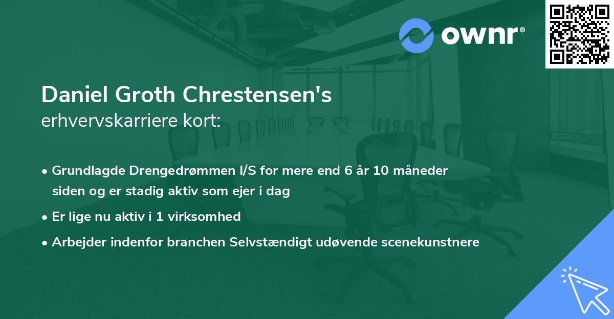 Daniel Groth Chrestensen's erhvervskarriere kort