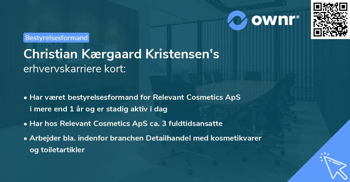 Christian Kærgaard Kristensen's erhvervskarriere kort