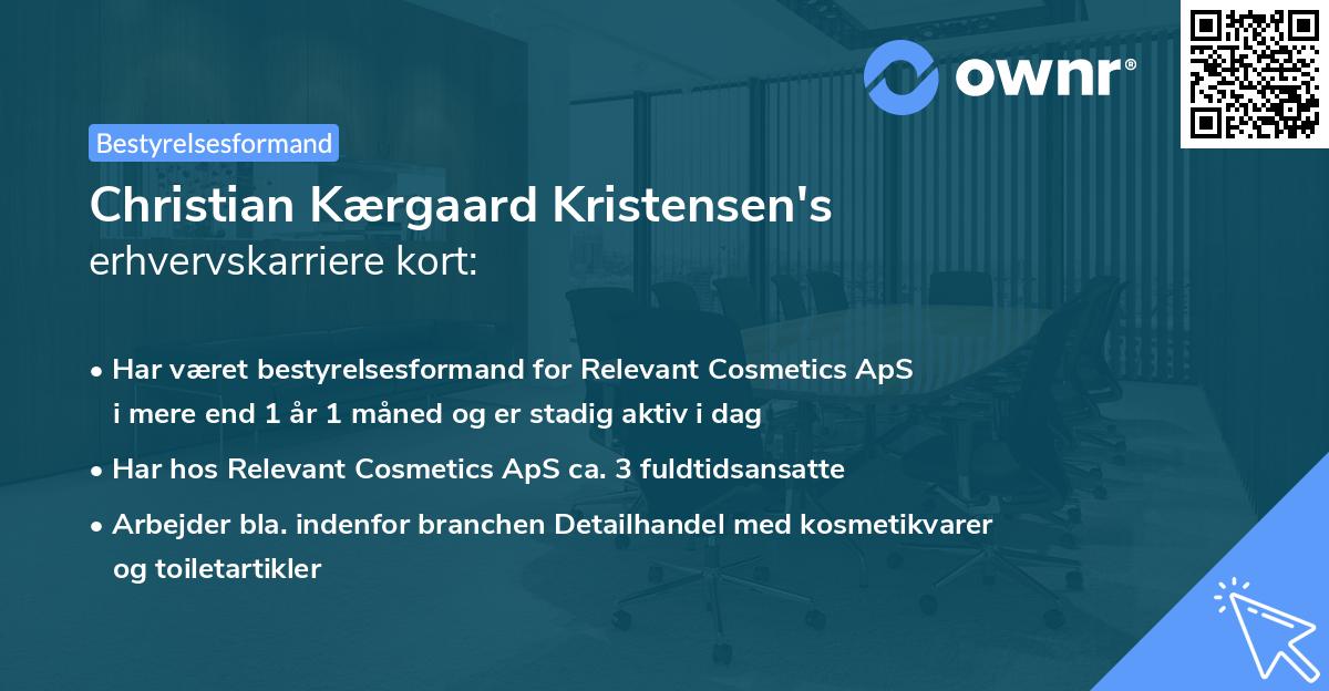 Christian Kærgaard Kristensen's erhvervskarriere kort