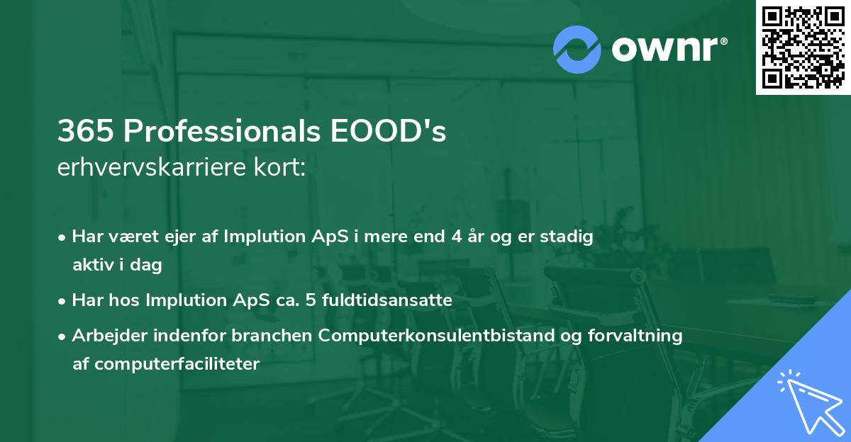 365 Professionals EOOD's erhvervskarriere kort