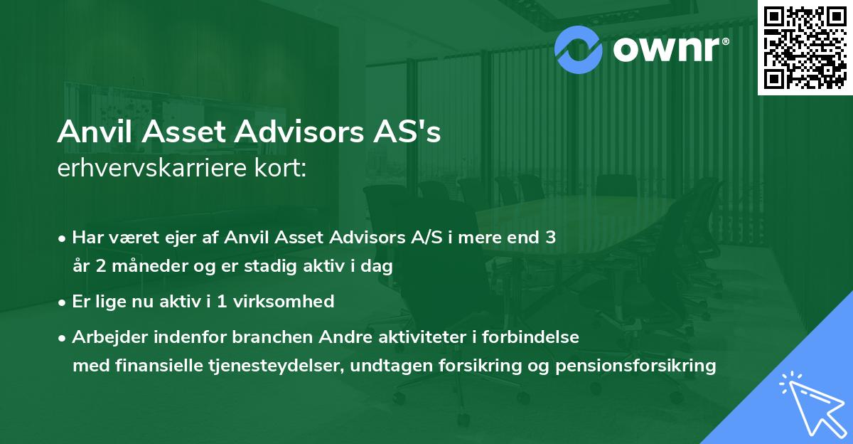 Anvil Asset Advisors AS's erhvervskarriere kort