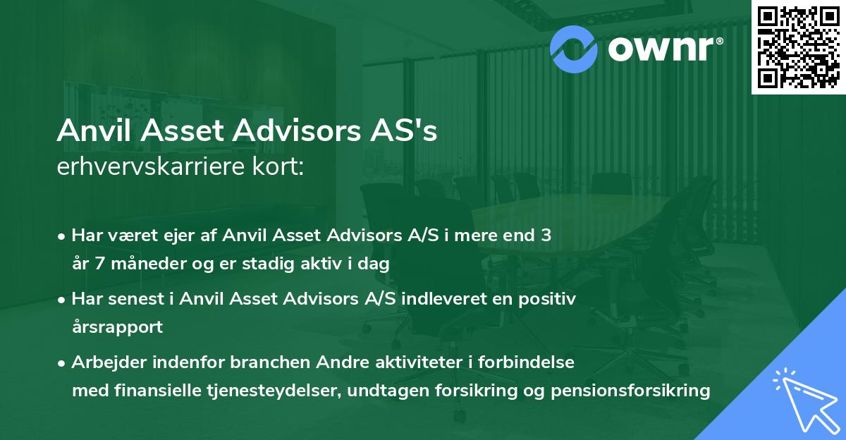 Anvil Asset Advisors AS's erhvervskarriere kort