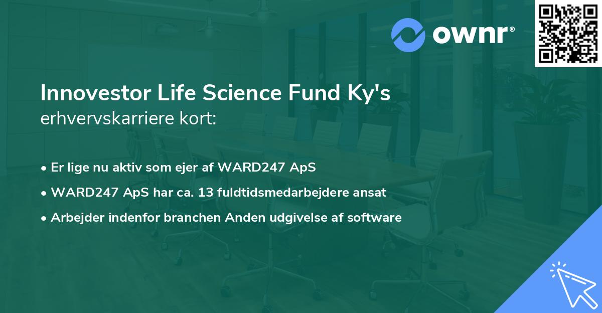 Innovestor Life Science Fund Ky's erhvervskarriere kort