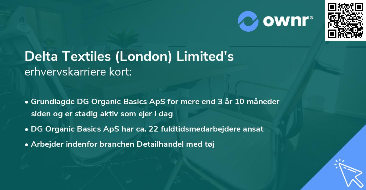 Delta Textiles (London) Limited's erhvervskarriere kort