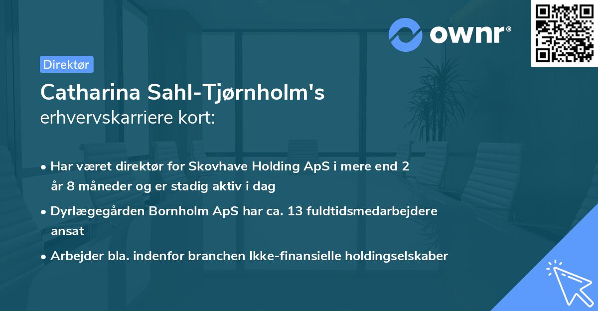 Catharina Sahl-Tjørnholm's erhvervskarriere kort