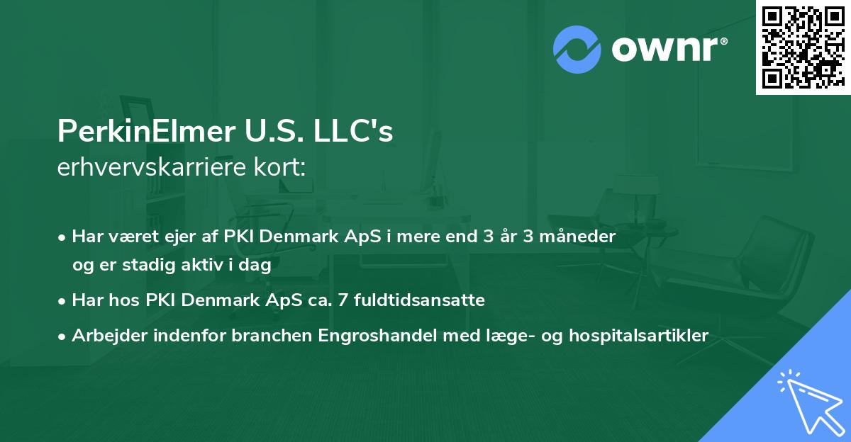 PerkinElmer U.S. LLC's erhvervskarriere kort