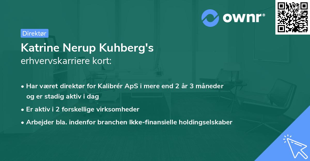 Katrine Nerup Kuhberg's erhvervskarriere kort
