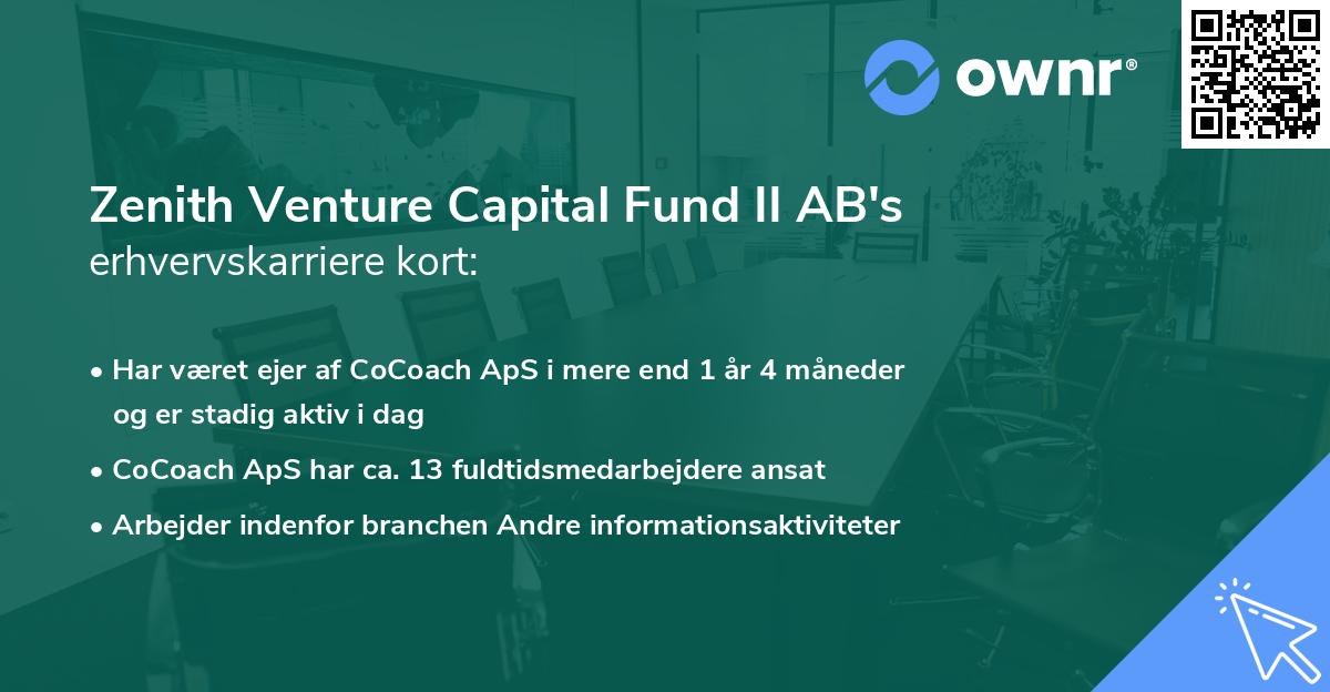 Zenith Venture Capital Fund II AB's erhvervskarriere kort