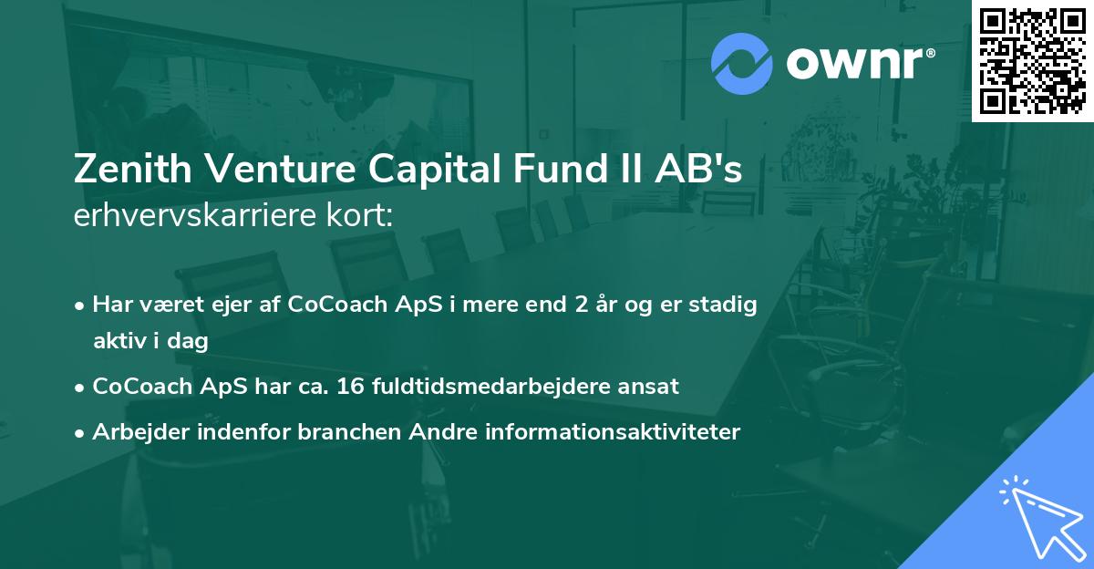 Zenith Venture Capital Fund II AB's erhvervskarriere kort