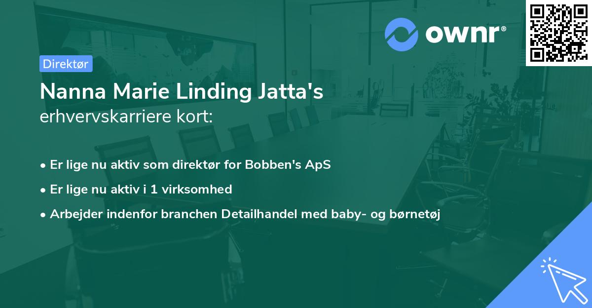 Nanna Marie Linding Jatta's erhvervskarriere kort