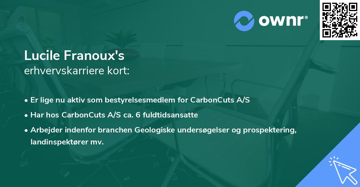 Lucile Franoux's erhvervskarriere kort