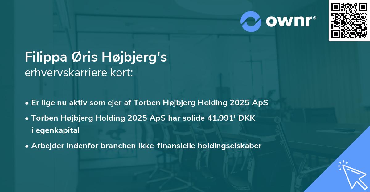 Filippa Øris Højbjerg's erhvervskarriere kort