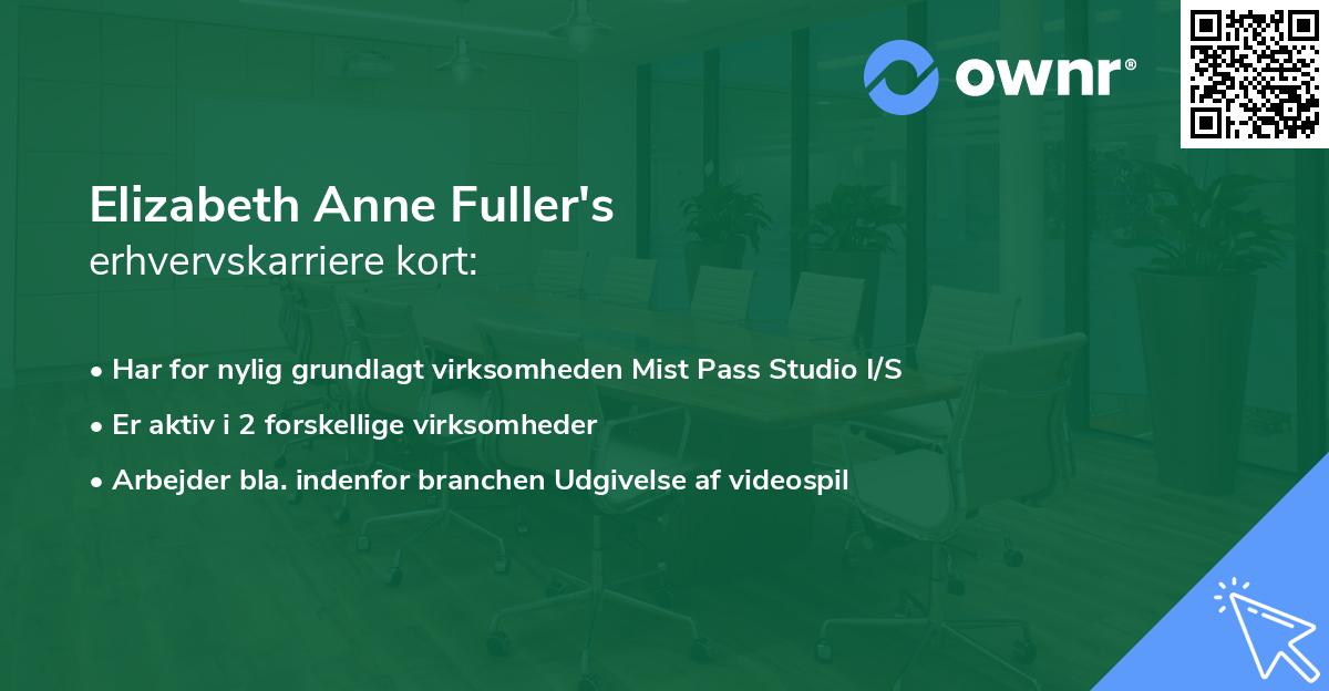 Elizabeth Anne Fuller's erhvervskarriere kort
