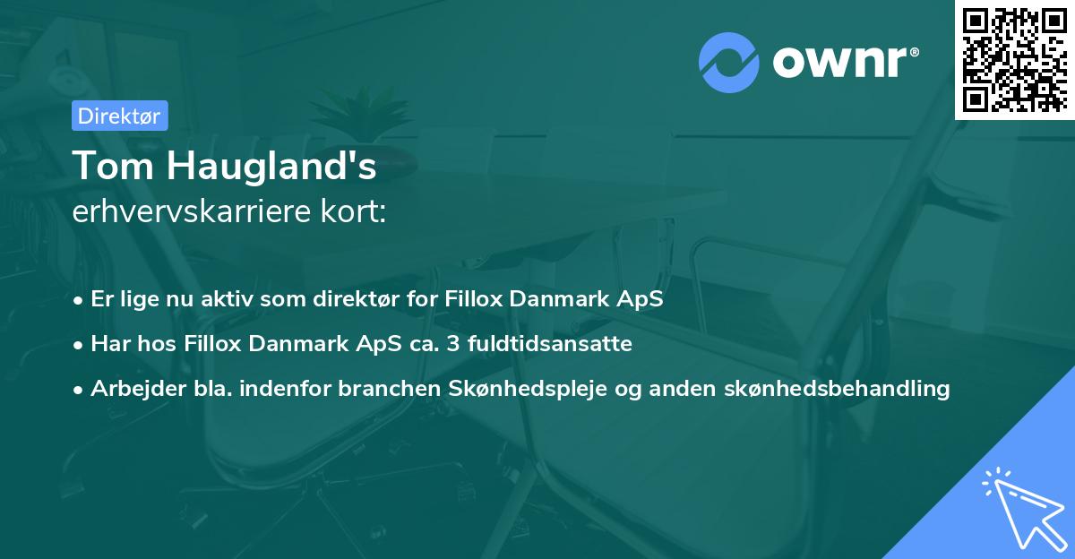 Tom Haugland's erhvervskarriere kort