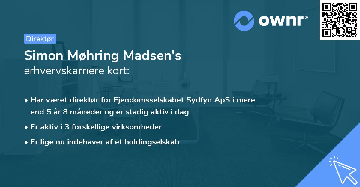 Simon Møhring Madsen's erhvervskarriere kort