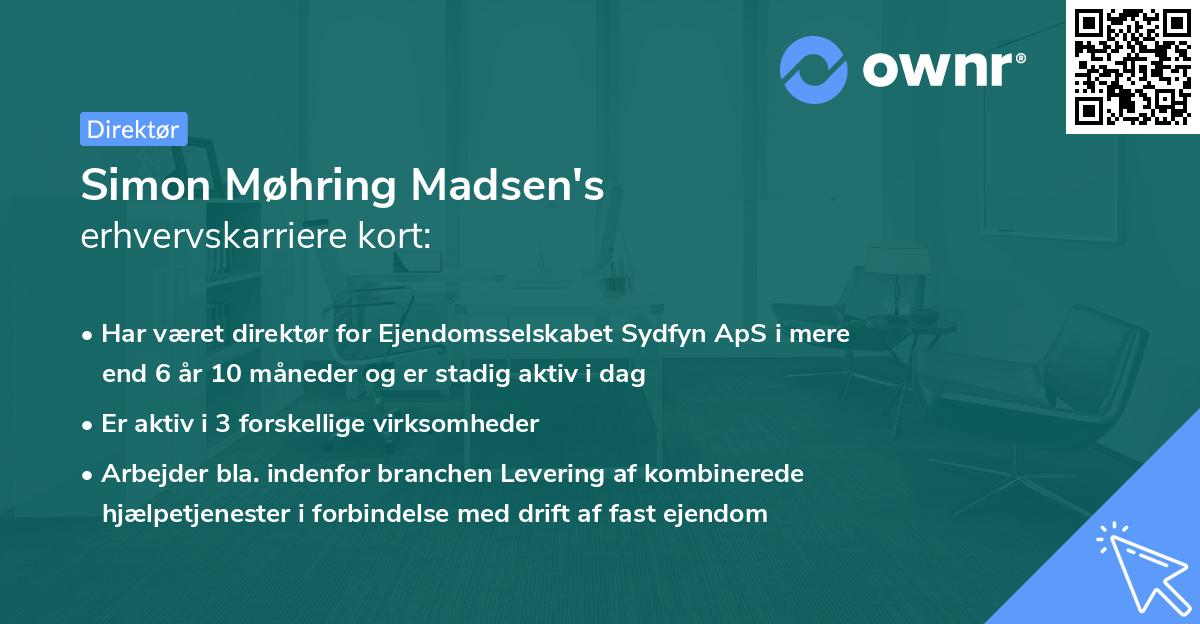 Simon Møhring Madsen's erhvervskarriere kort