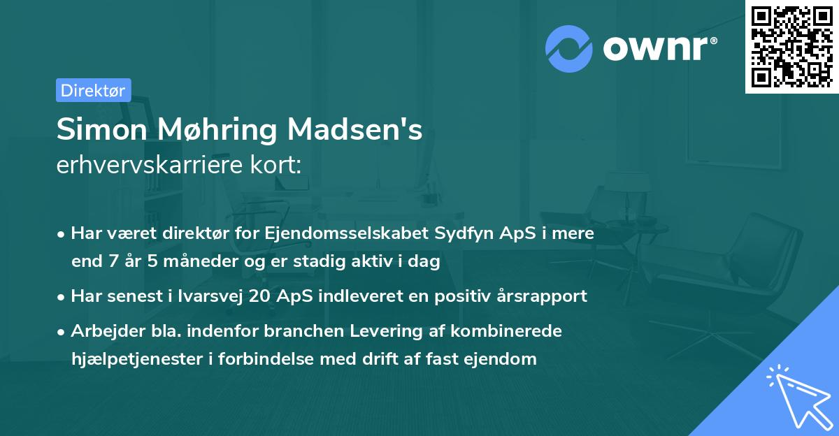 Simon Møhring Madsen's erhvervskarriere kort