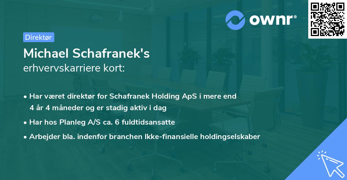 Michael Schafranek's erhvervskarriere kort
