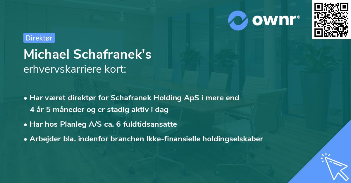 Michael Schafranek's erhvervskarriere kort