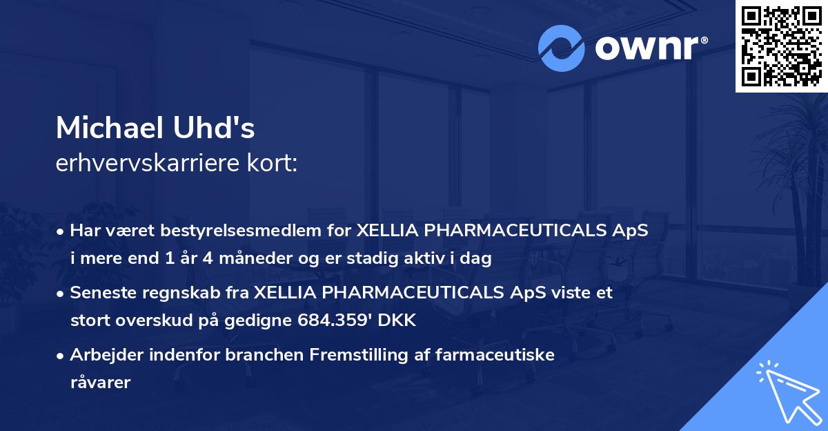 Michael Uhd's erhvervskarriere kort