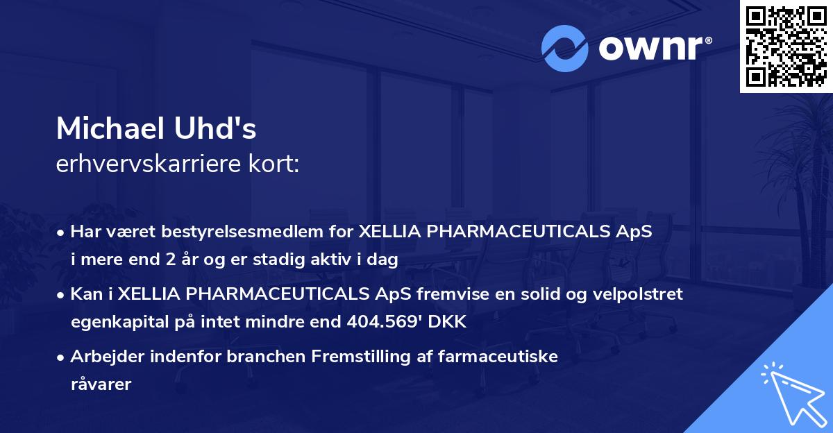 Michael Uhd's erhvervskarriere kort
