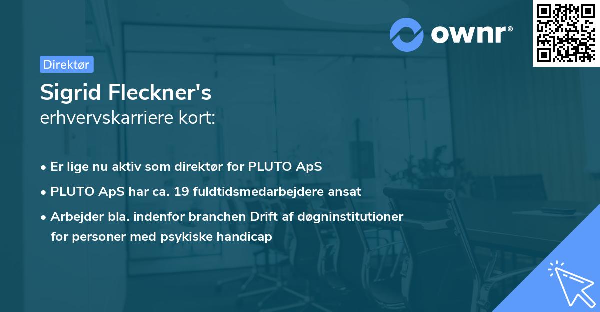 Sigrid Fleckner's erhvervskarriere kort