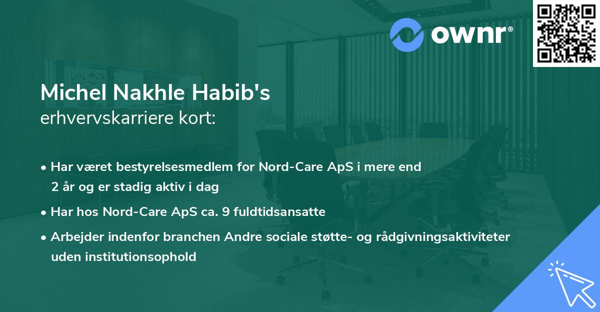 Michel Nakhle Habib's erhvervskarriere kort