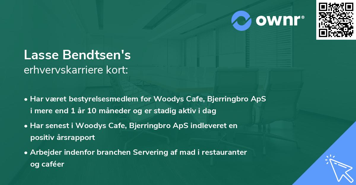 Lasse Bendtsen's erhvervskarriere kort