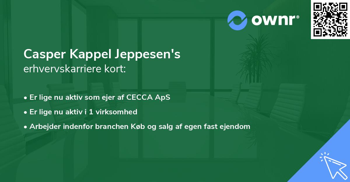 Casper Kappel Jeppesen's erhvervskarriere kort